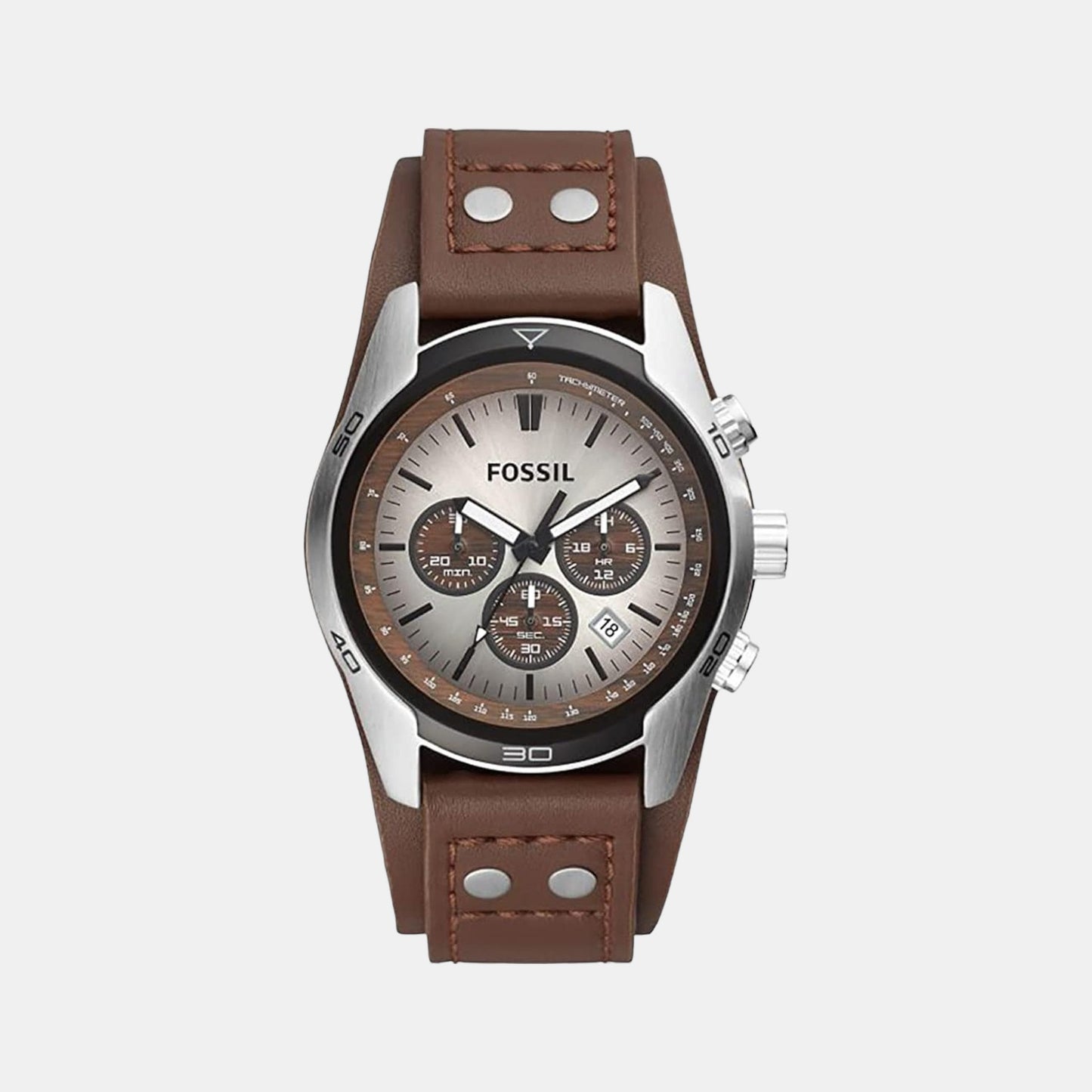 Male Leather Chronograph Watch CH2565