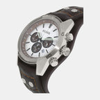 Fossil Leather Two Tone watch
