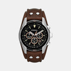 Fossil Rectangular Black Chronograph watch