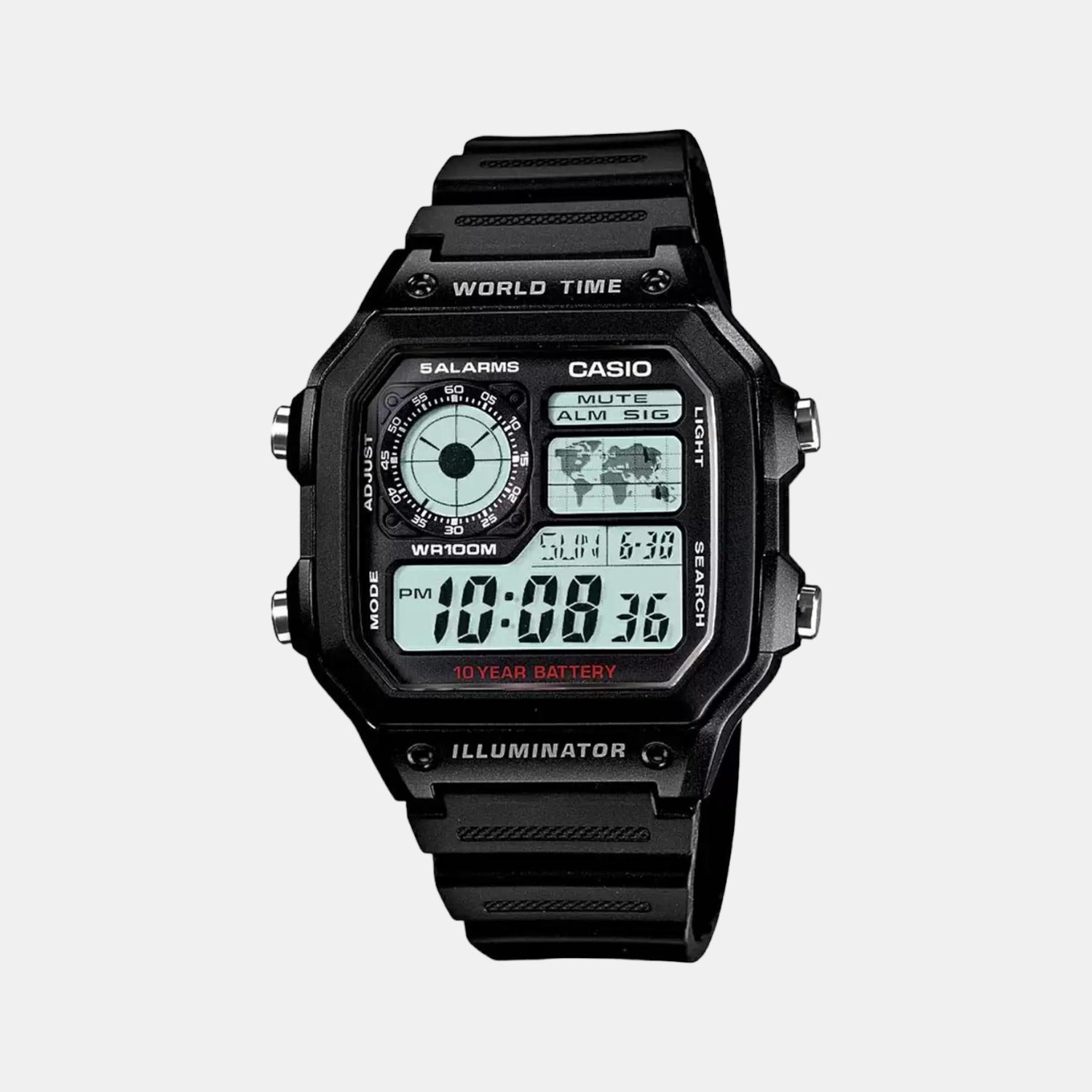 Casio Rectangular Black Digital watch