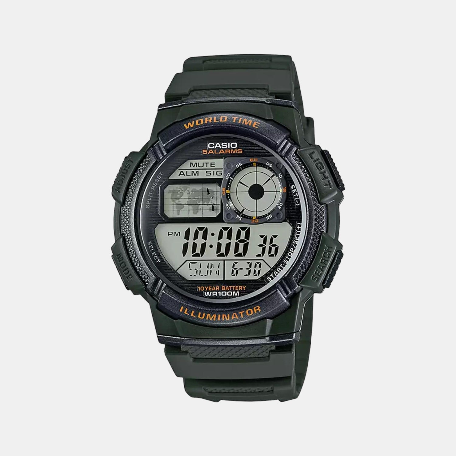Casio Round Black Digital watch
