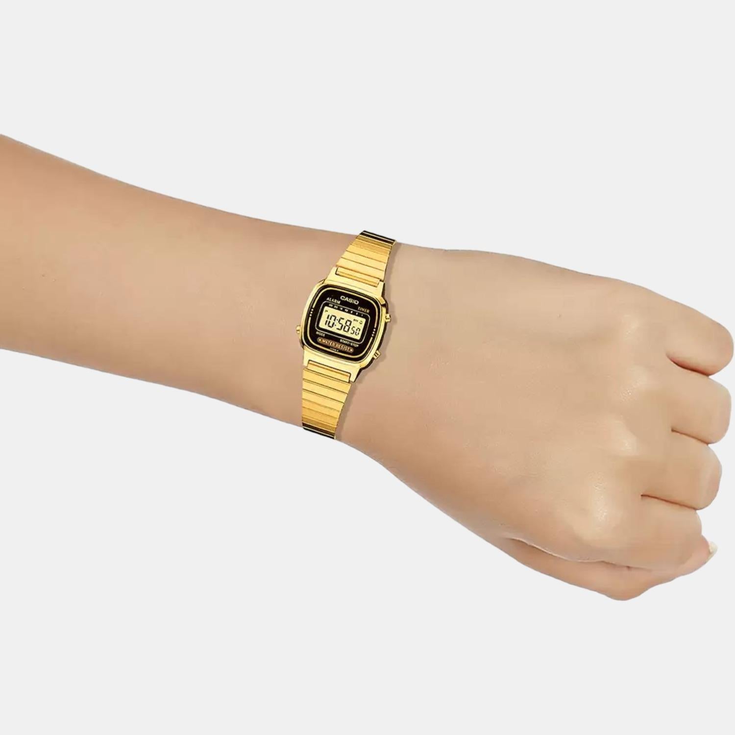 Casio Rectangular Quartz Digital Women watch