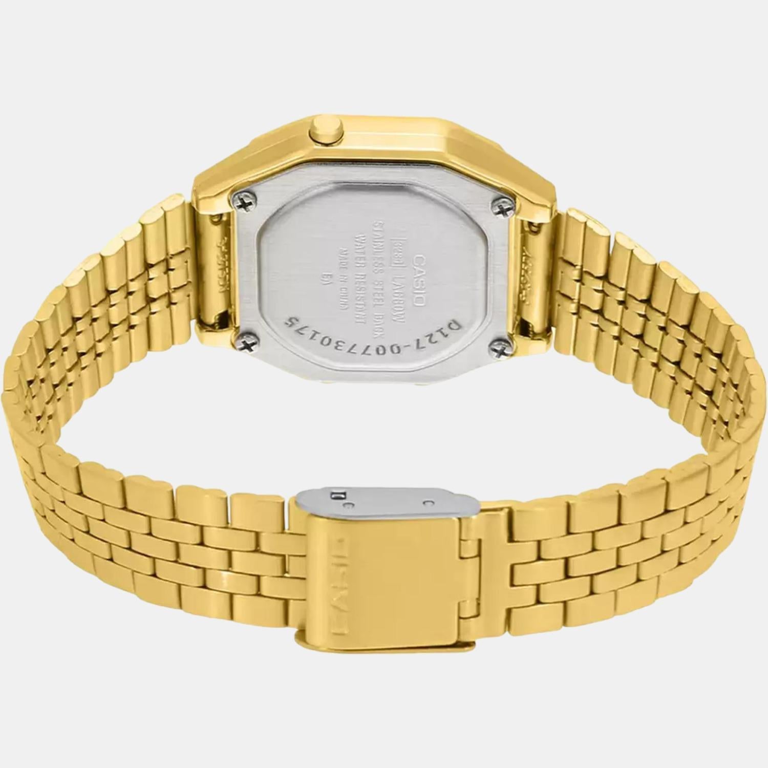 Casio gold best sale watch water resistant