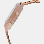 Casio Unisex Rectangular Rose Gold watch