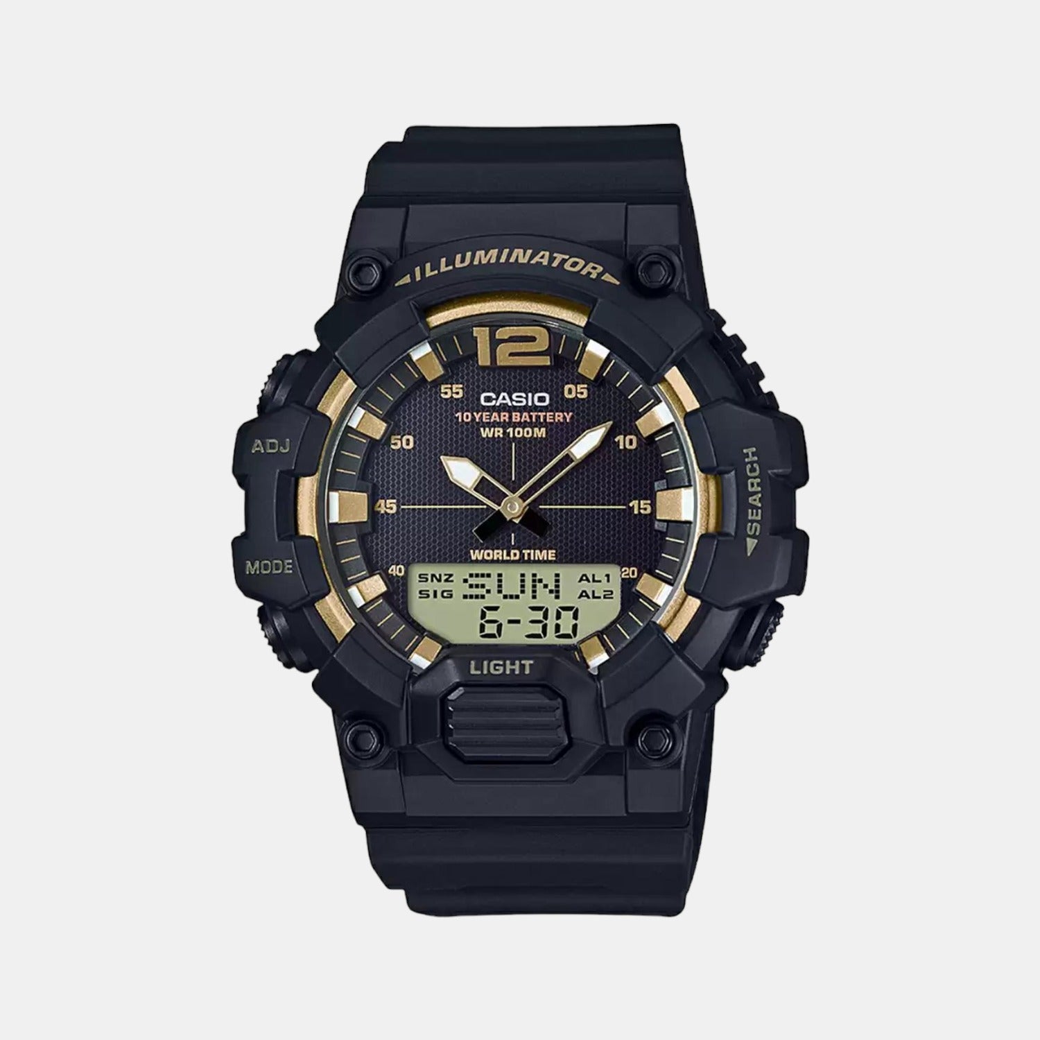 Casio Youth Men Quartz Black Dial Digital Resin Watch D156 – Just