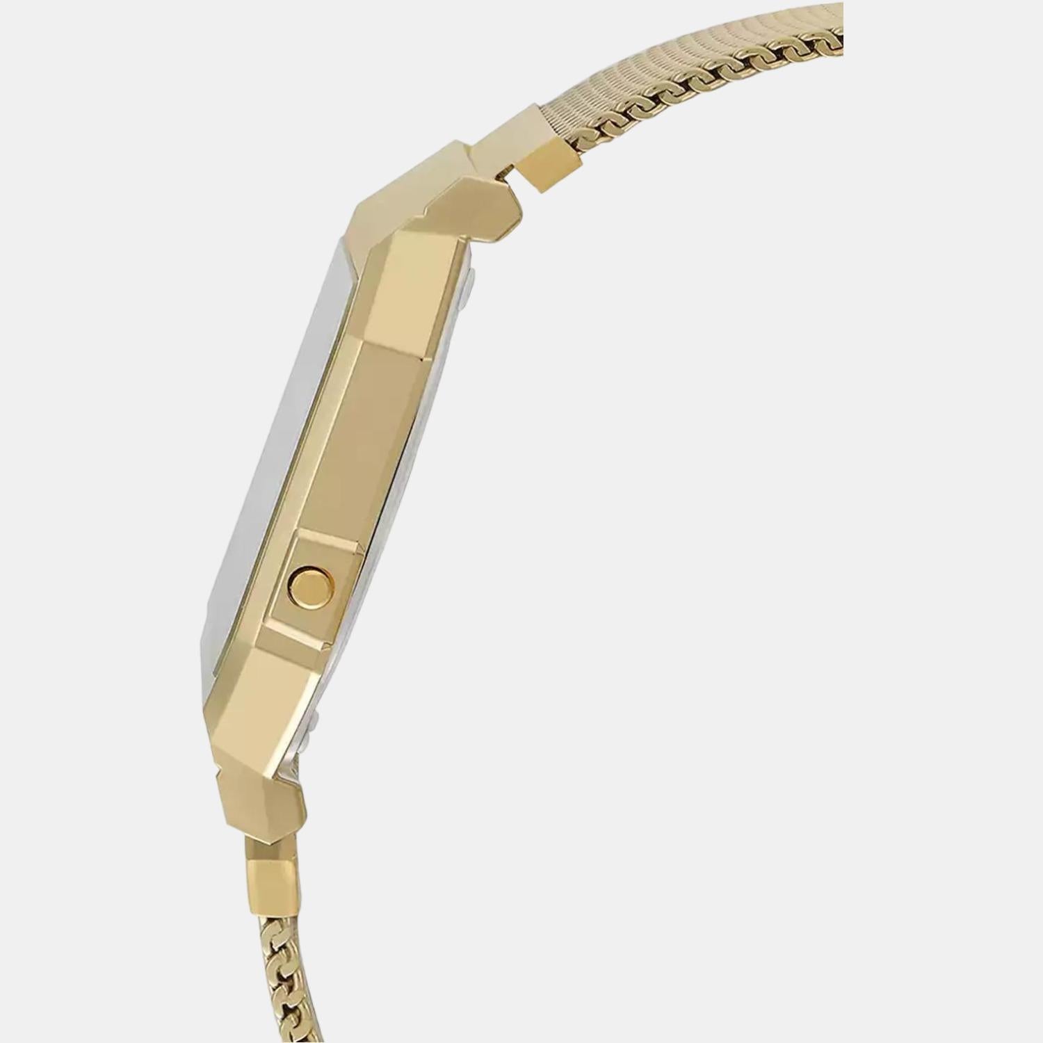 Casio Unisex Square Gold watch