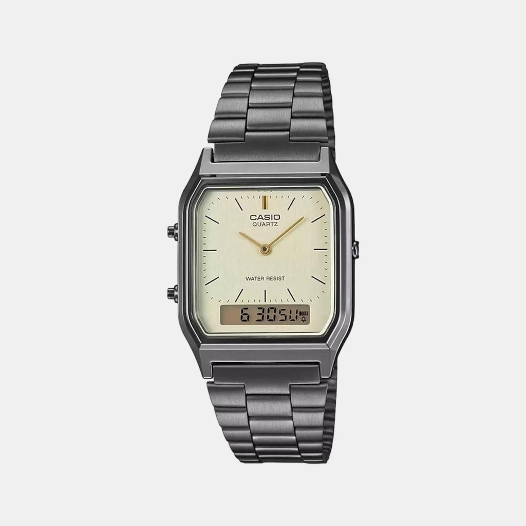 Casio Square Black Analog-Digital watch
