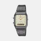 Casio Square Black Analog-Digital watch