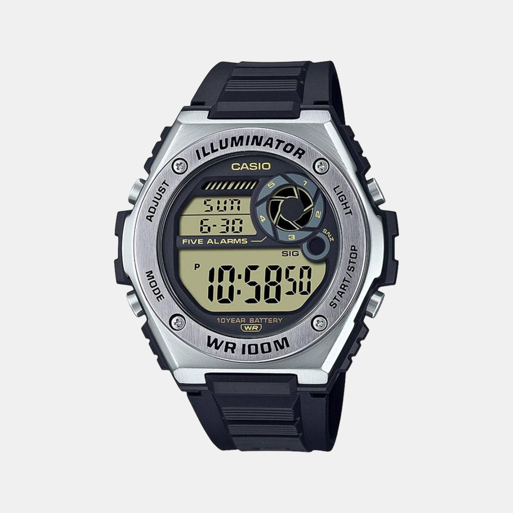 Casio Round Yellow Digital watch