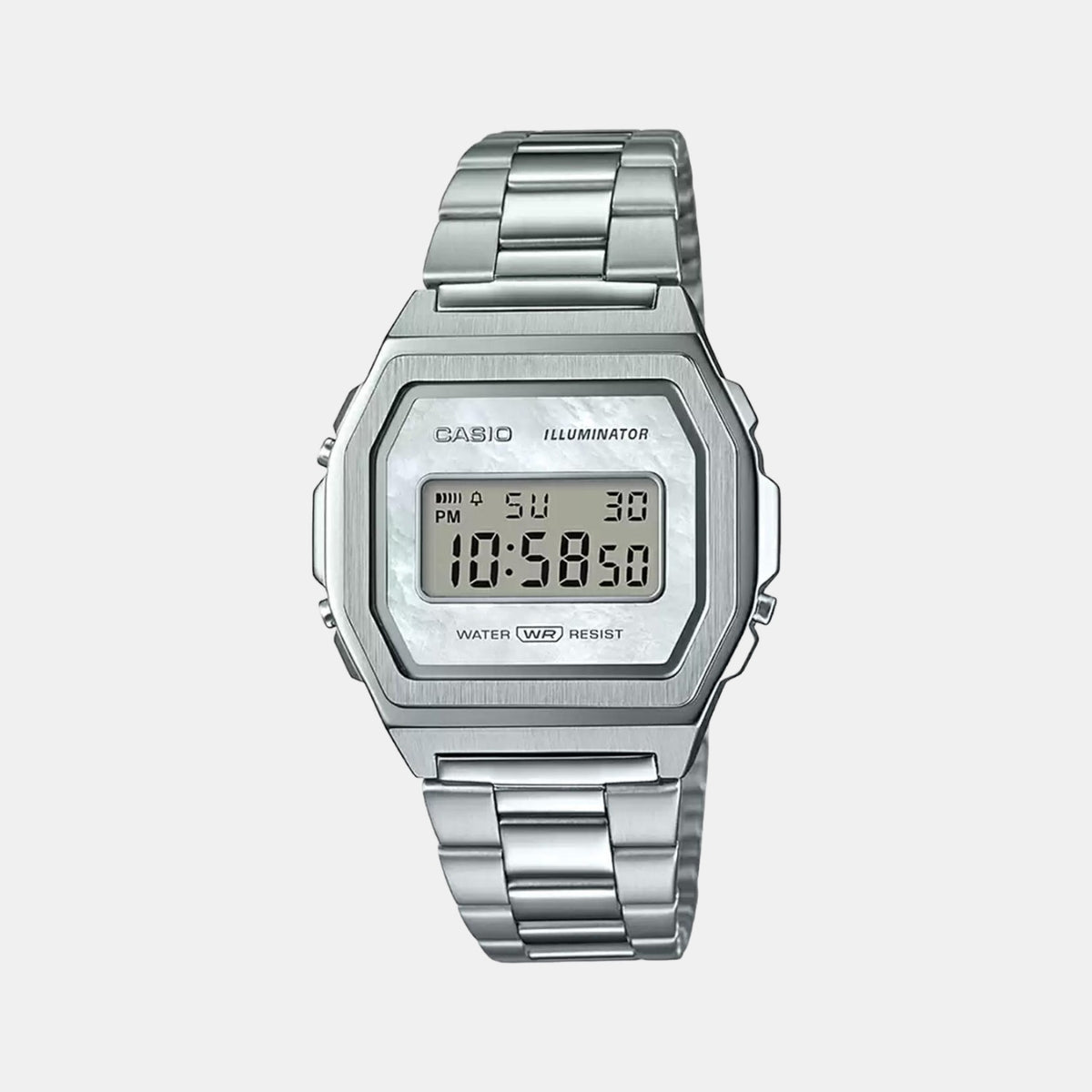 Casio Square Silver Digital watch