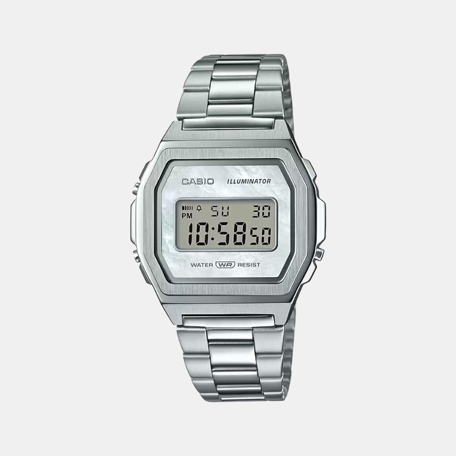 Casio Square Silver Digital watch