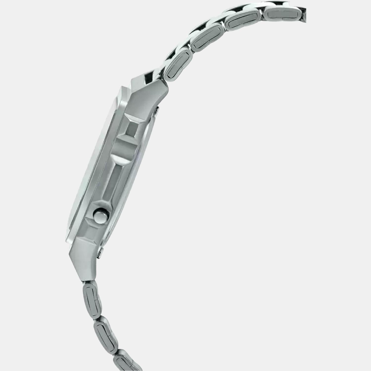 Casio Unisex Square Silver watch