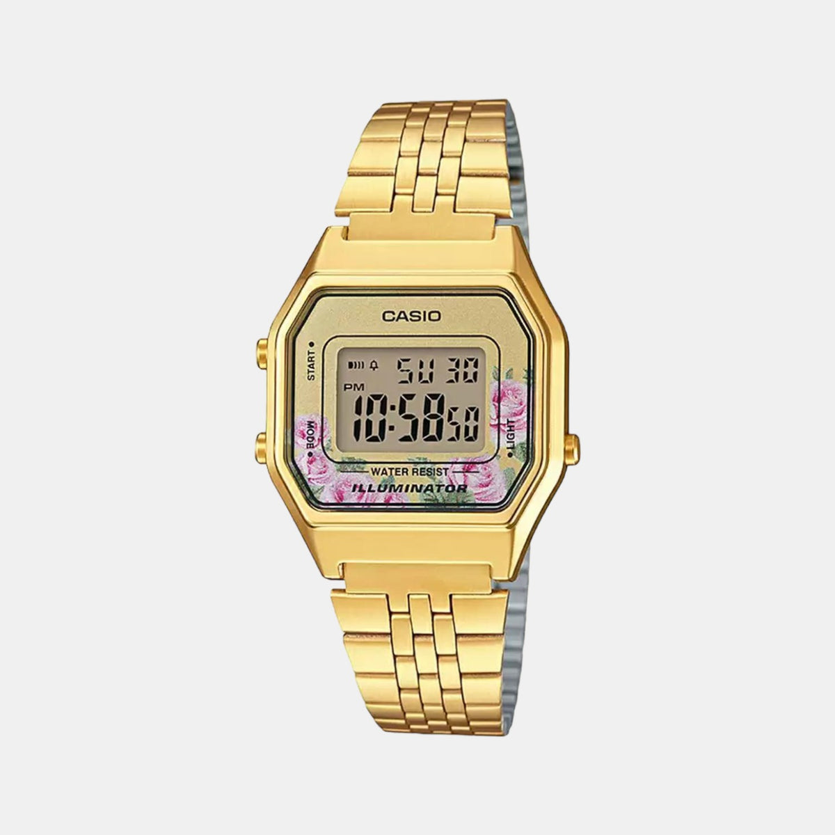 Vintage Female Digital Stainless Steel Watch D206