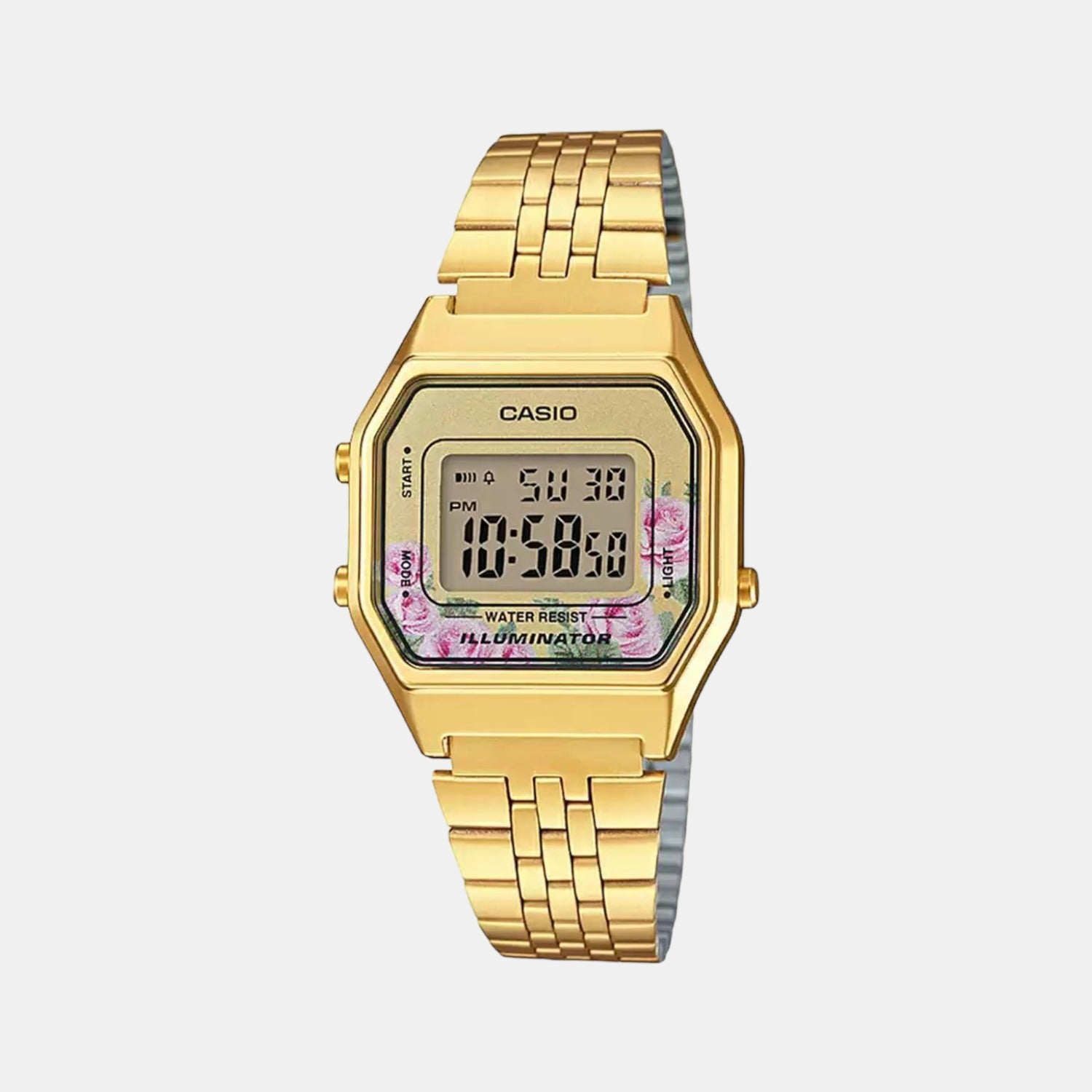 Vintage Female Digital Stainless Steel Watch D206