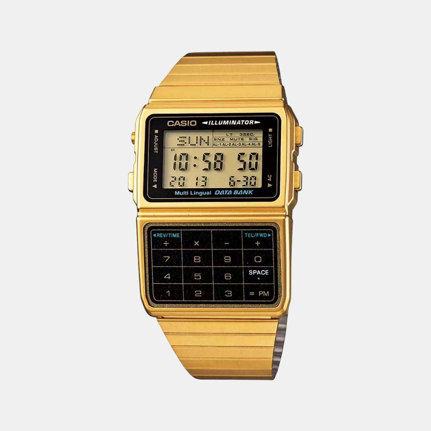Casio Square Beige Digital watch