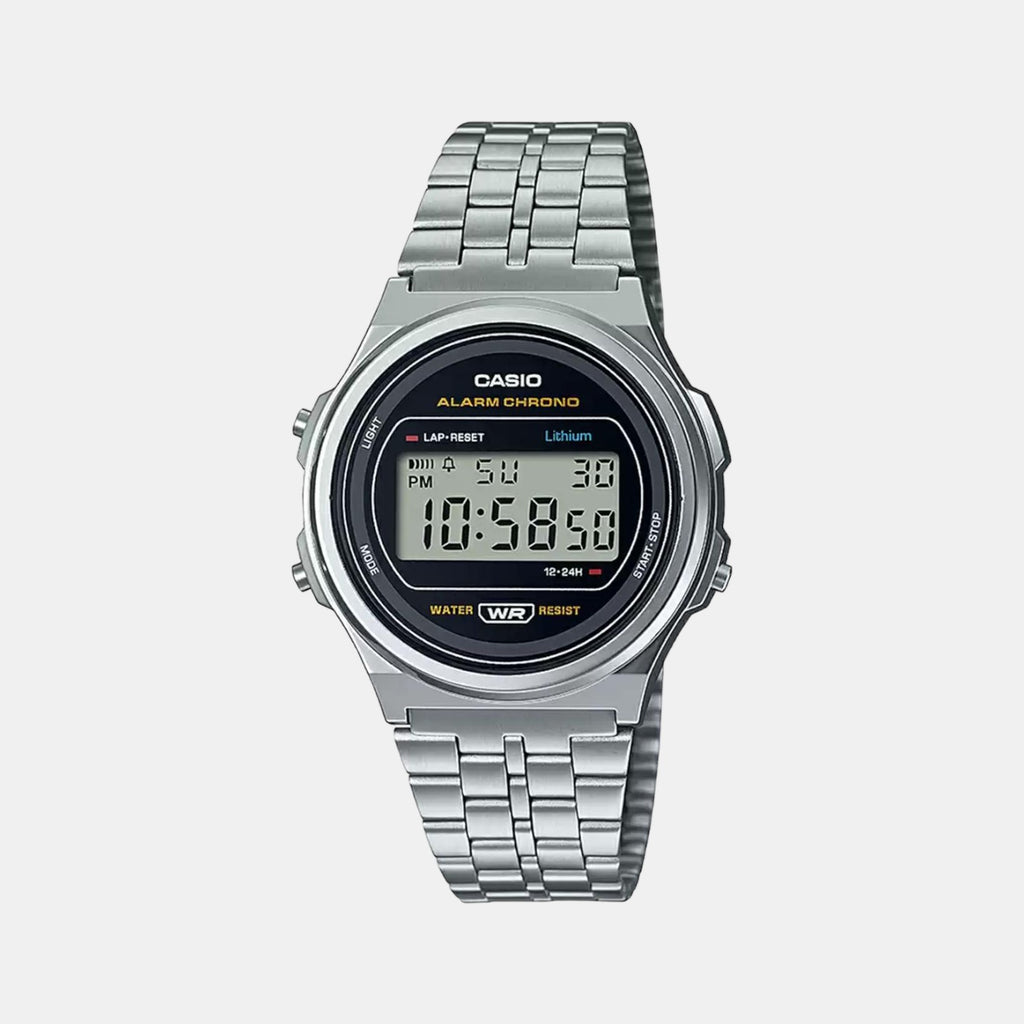 Casio Round Silver Digital watch
