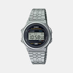 Casio Round Silver Digital watch