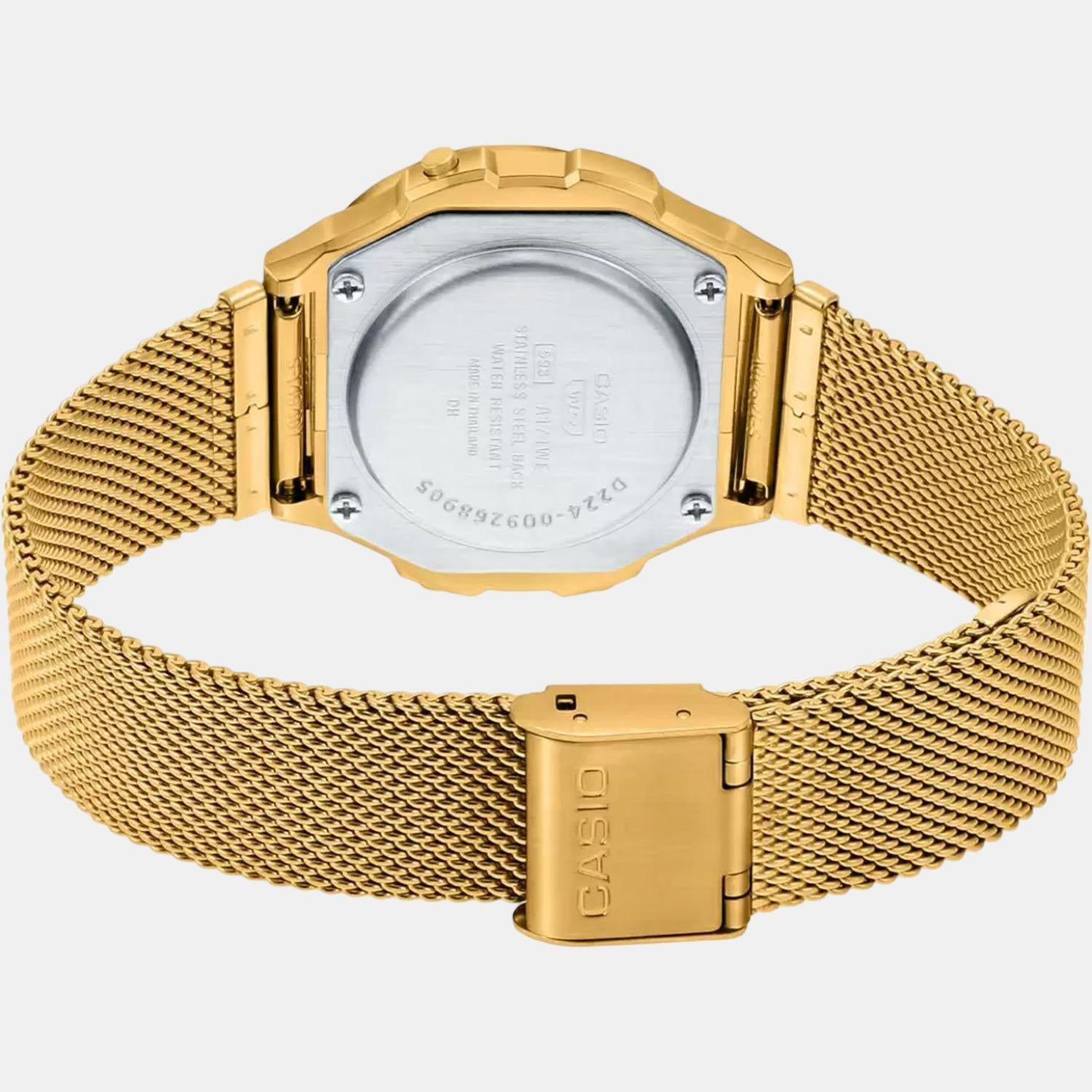 Casio gold clearance water resistant watch