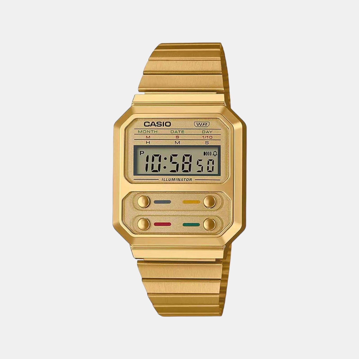Casio Rectangular Gold Digital watch