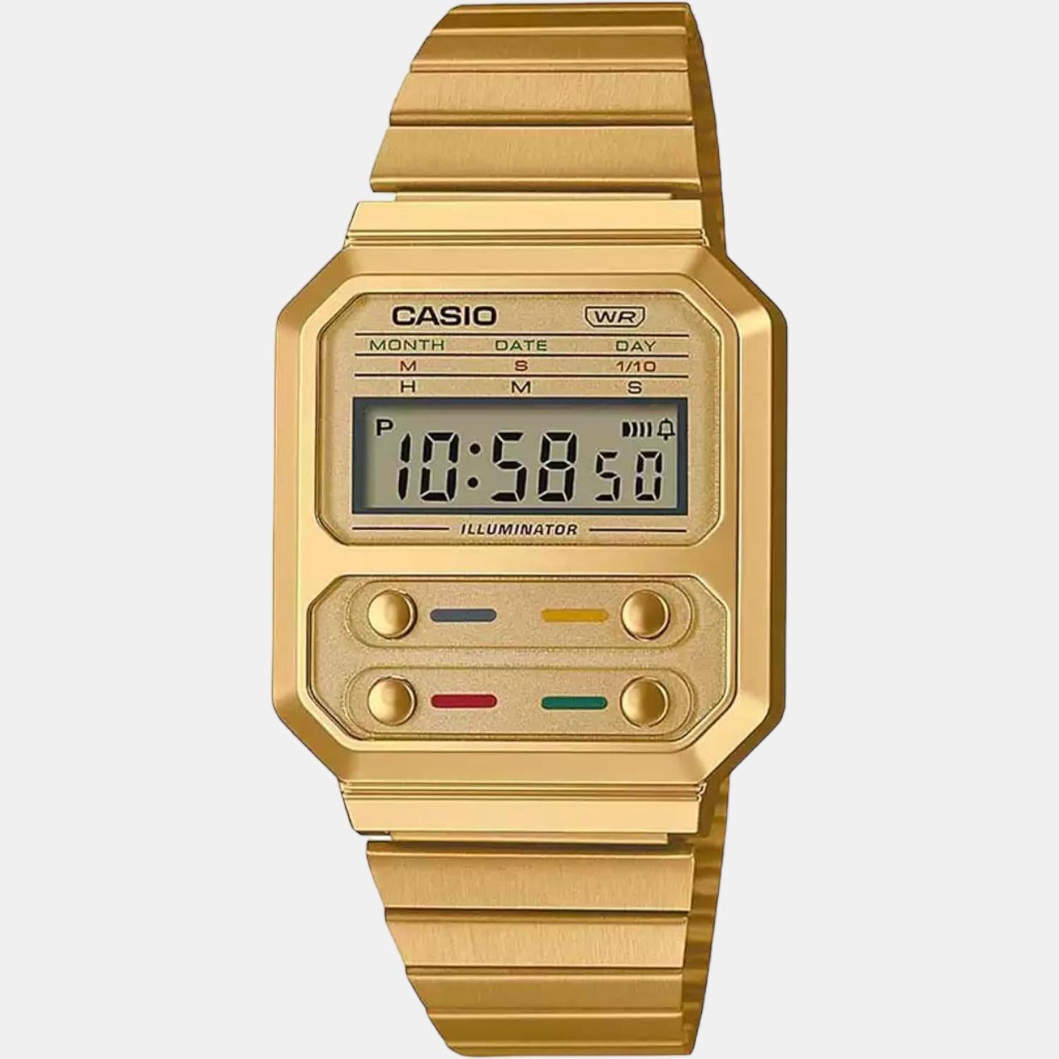 Casio watches in golden 2024 color