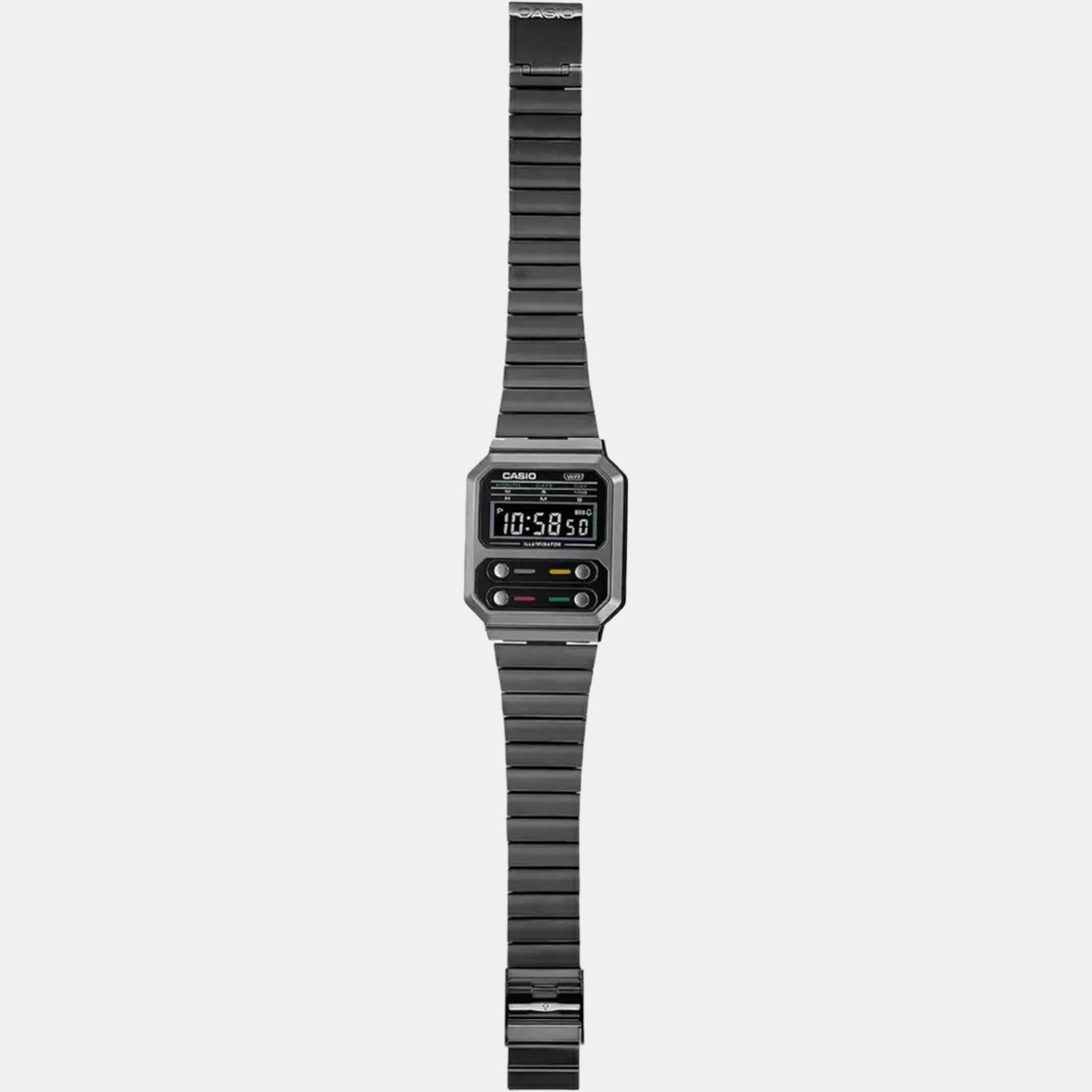 Casio Rectangular Quartz Digital Unisex watch