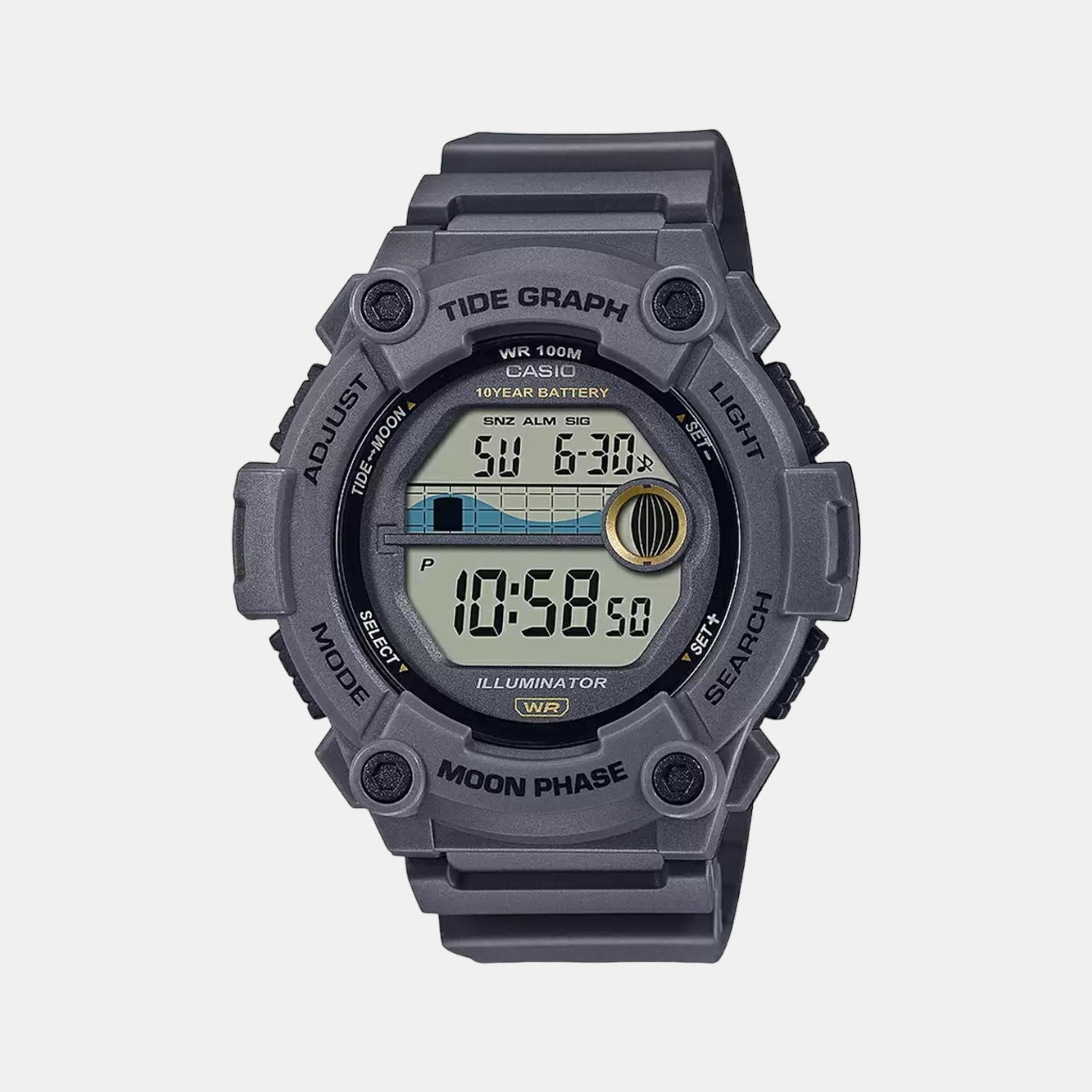 Casio Round Grey Digital watch