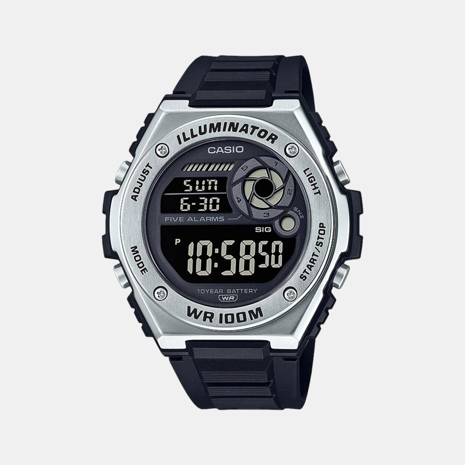Casio Round Black Digital watch