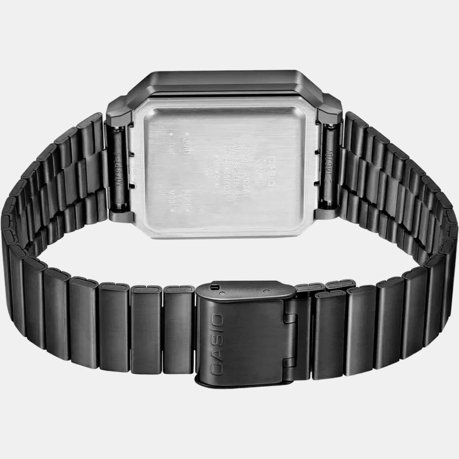 Stainless steel back hot sale water resistant digital