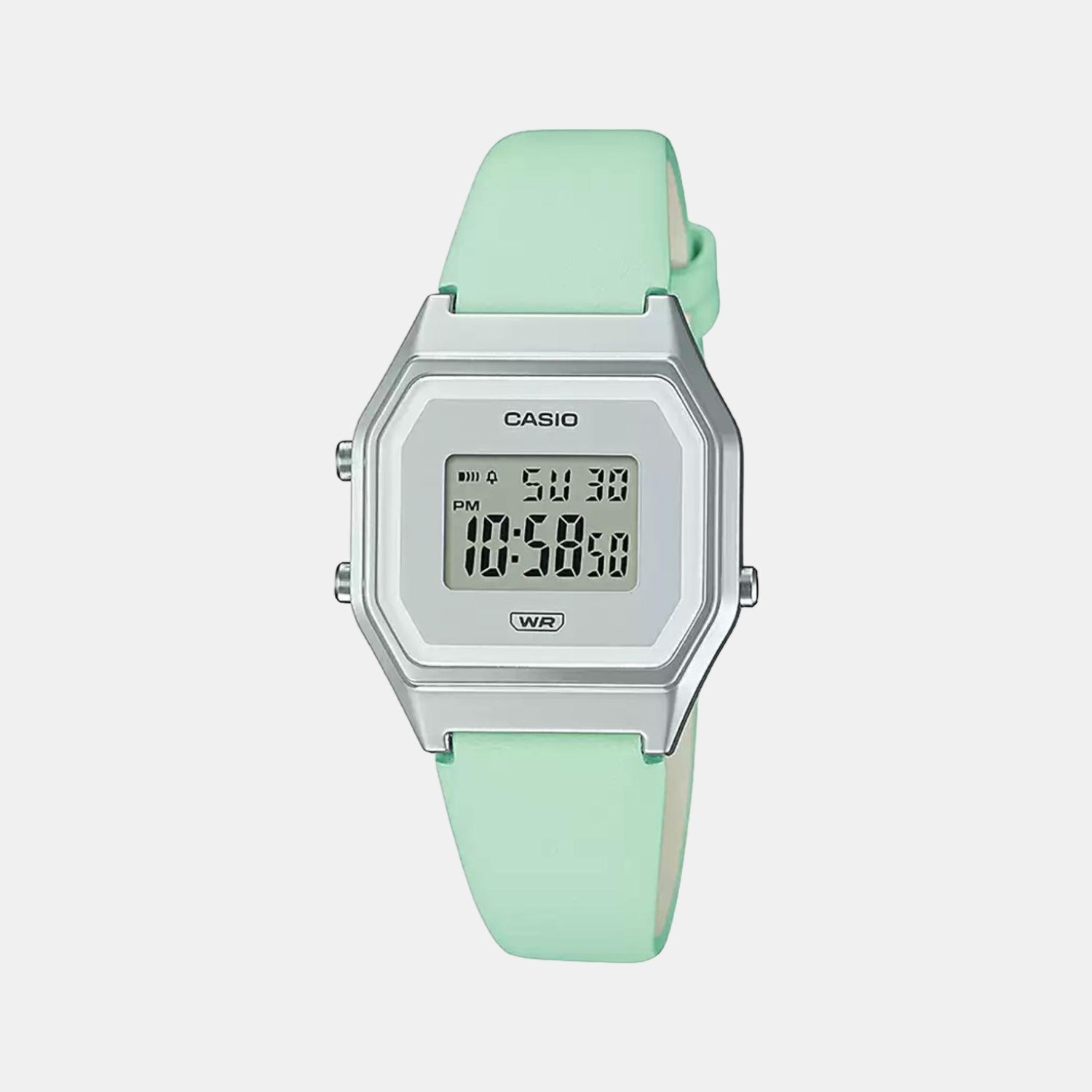 Men's silver digital store watch