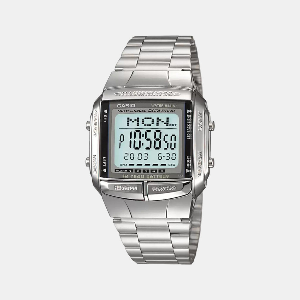 Casio Rectangular Grey Digital watch