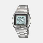 Casio Rectangular Grey Digital watch