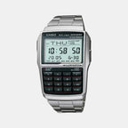 Casio Rectangular Grey Digital watch
