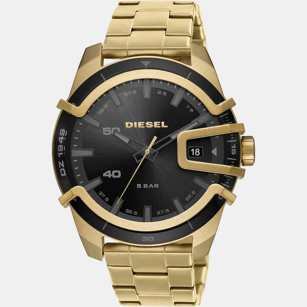 Diesel Men Round Black watch