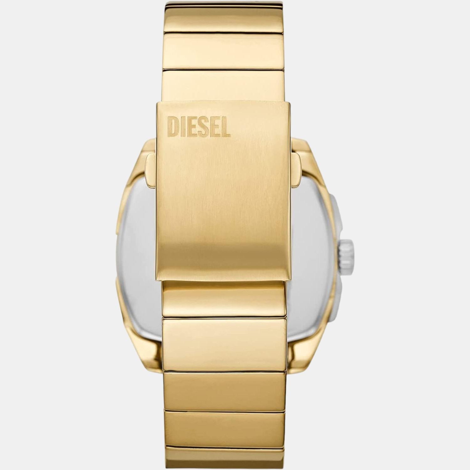 Diesel Men Square Gold watch