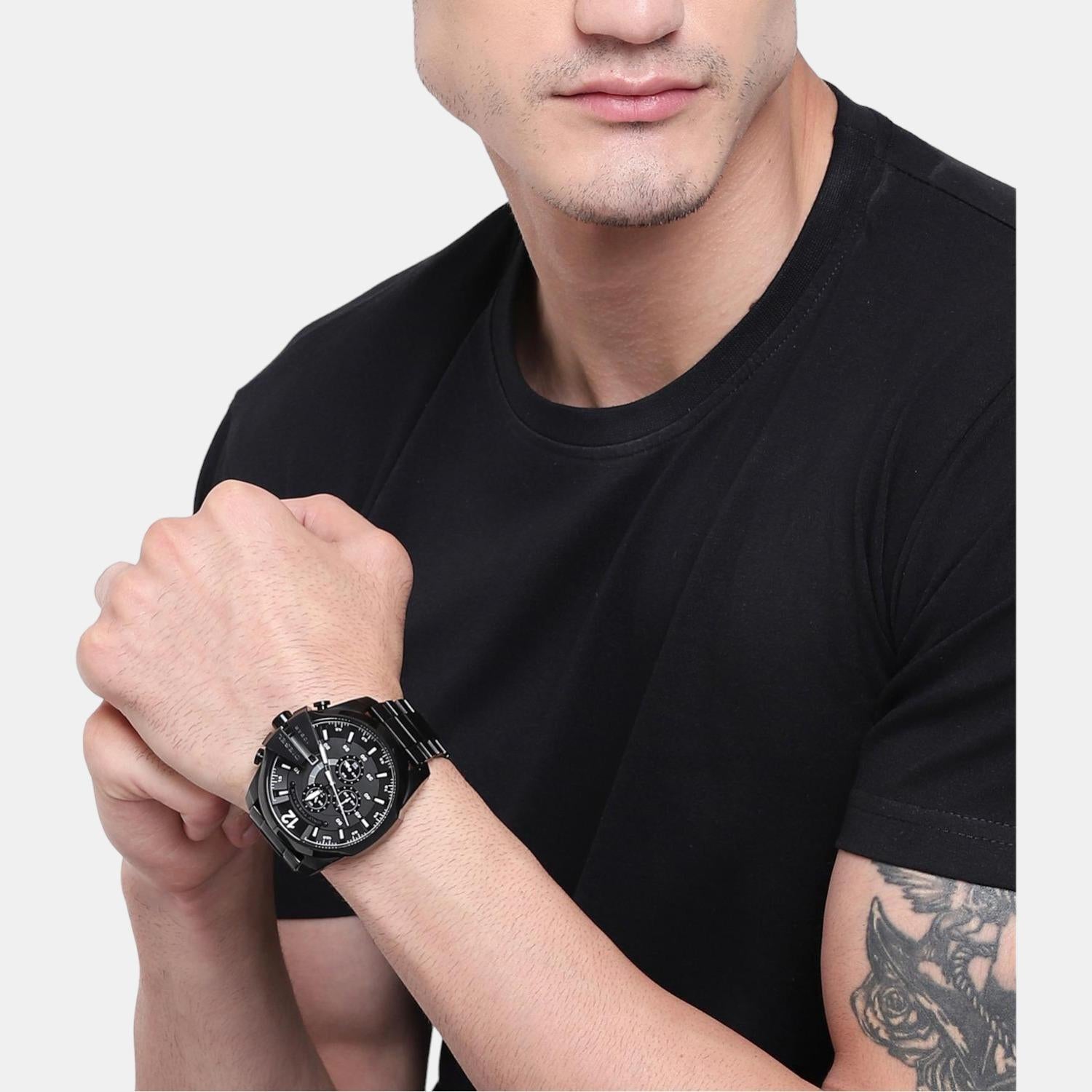 Diesel Male Black Analog Stainless Steel Watch | Diesel – Just In Time