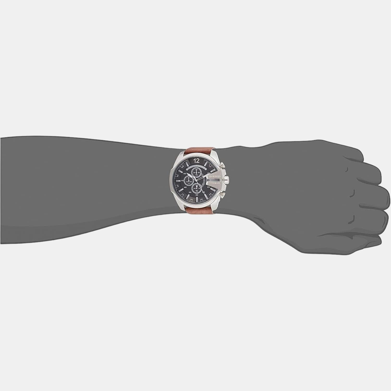 Diesel Men's Mega Chief Chronograph Stainless Steel Bracelet Watch |  Dillard's