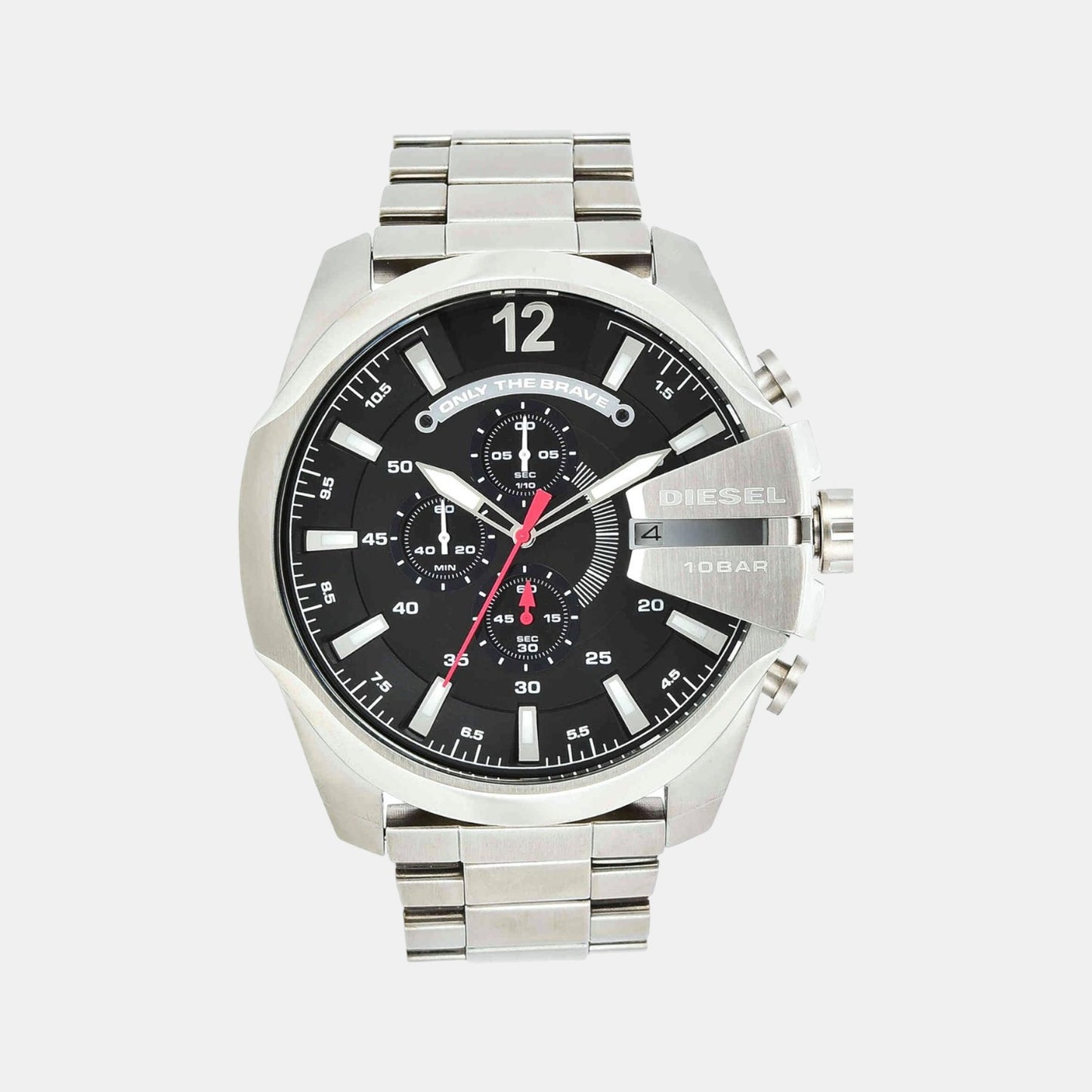 Male Black Stainless Steel Chronograph Watch DZ4308