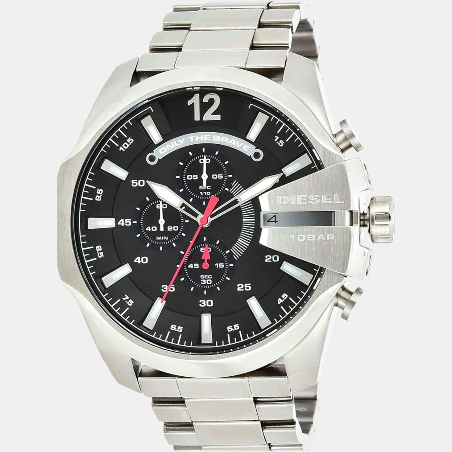 Diesel Men Round Black watch