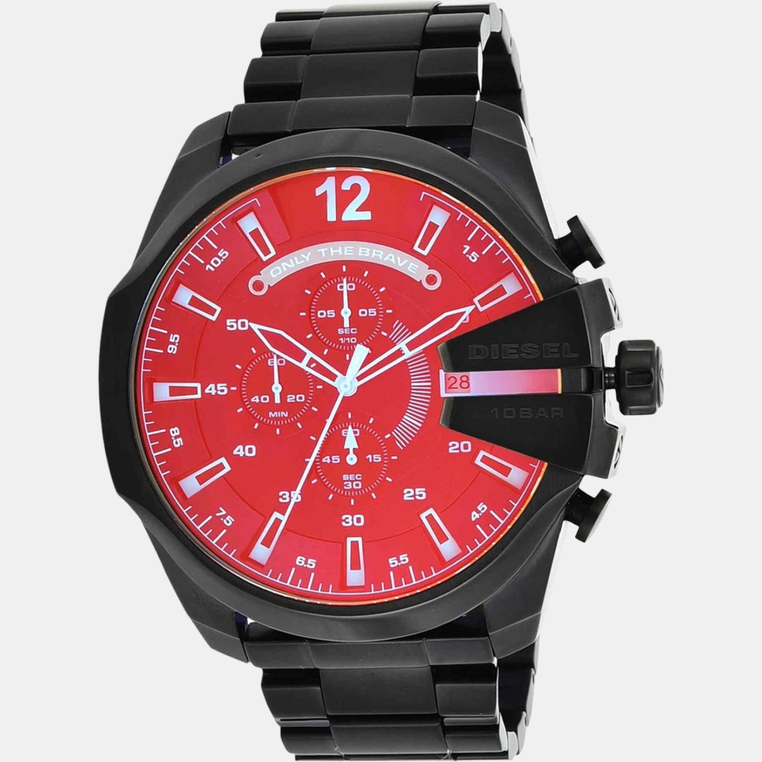 Buy DIESEL Cliffhanger 40 mm Silver Dial Stainless Steel Chronograph Watch  For Men - DZ4637 | Shoppers Stop
