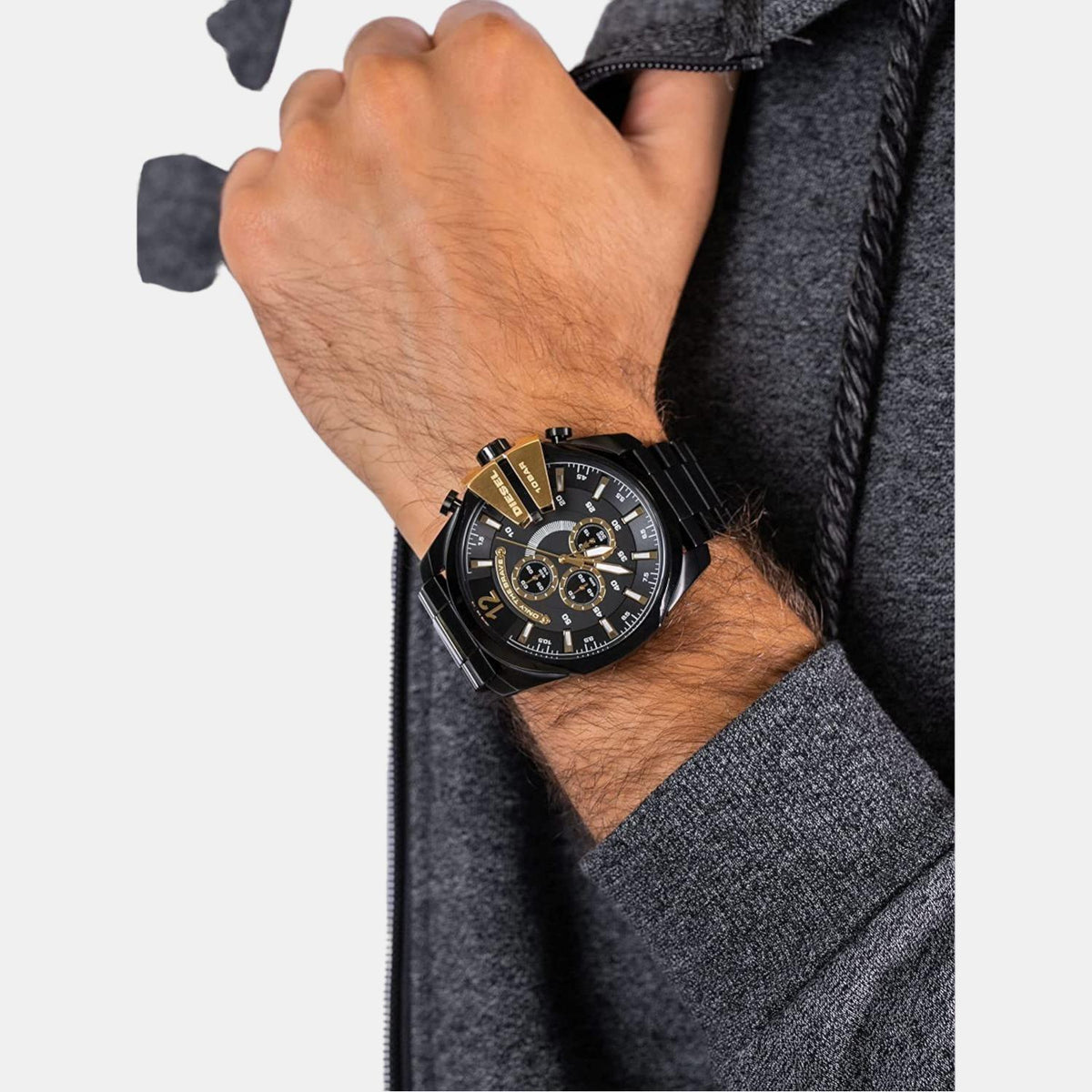 Diesel Stainless Steel Round watch
