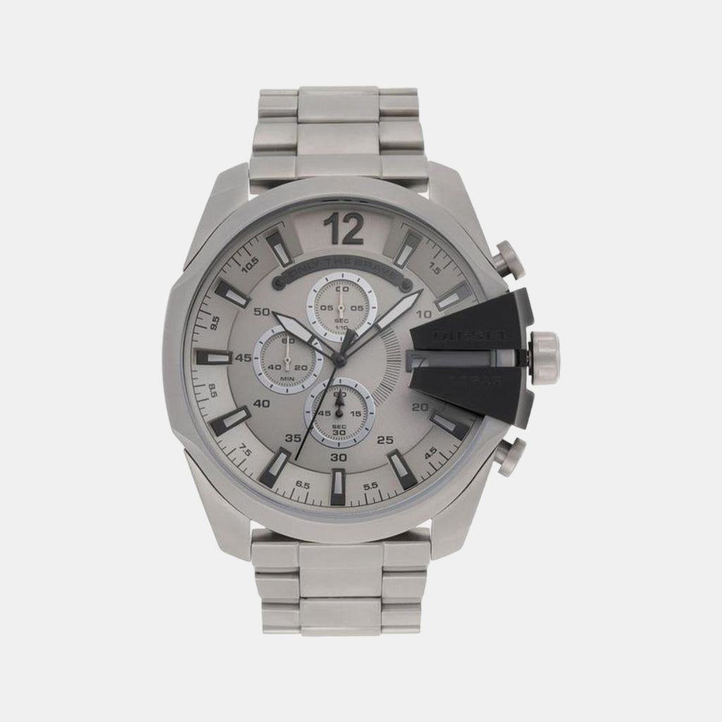 Diesel Round Silver Chronograph watch