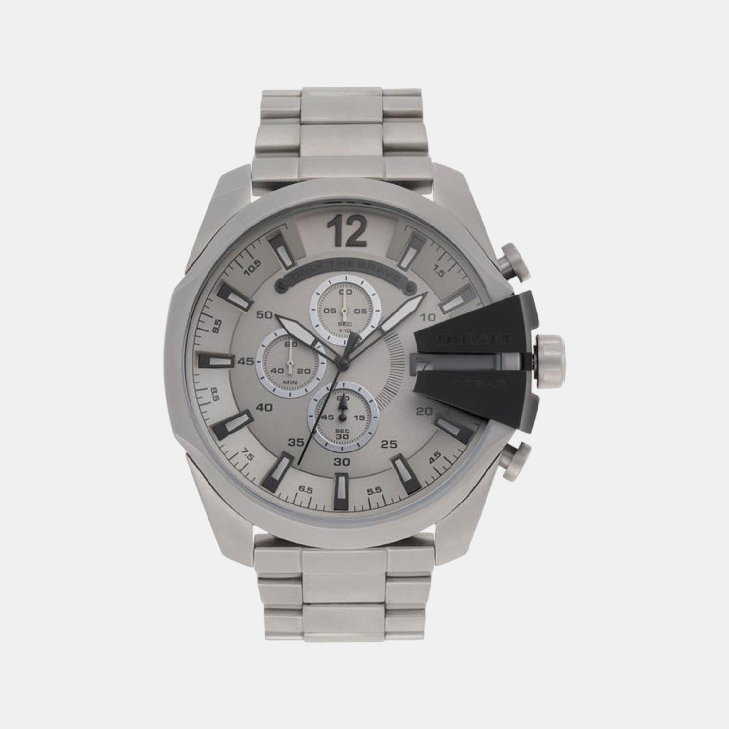 Diesel Round Silver Chronograph watch