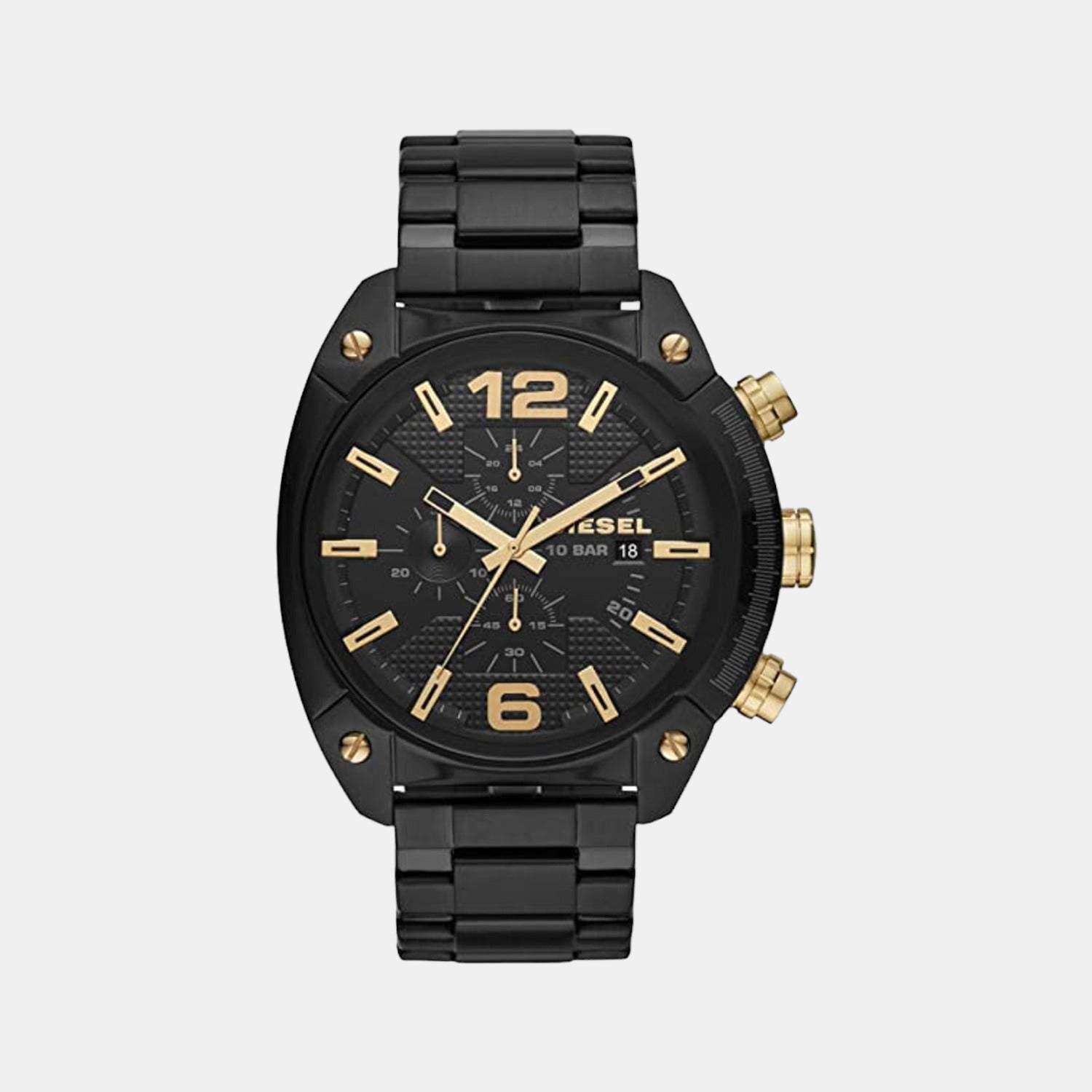 Diesel Round Black Chronograph watch