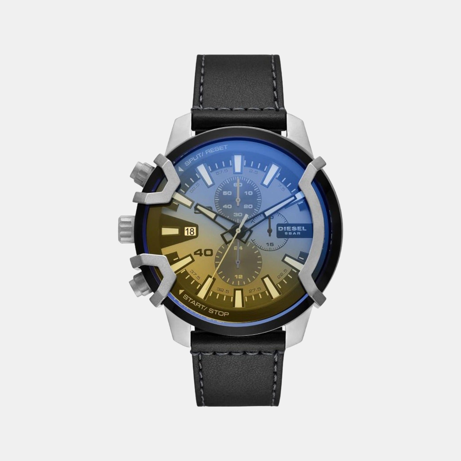 Male Leather Chronograph Watch DZ4584