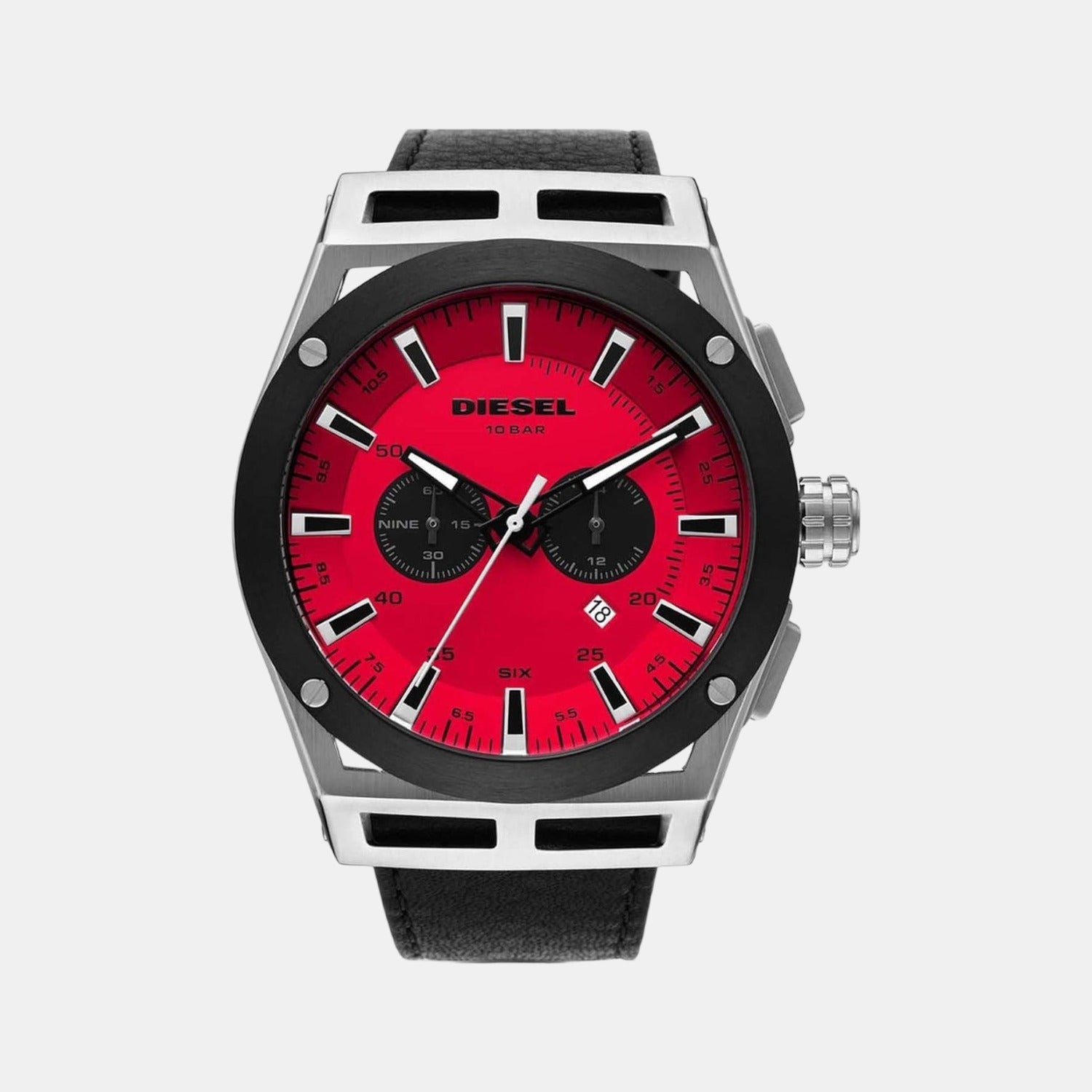 Diesel Round Red Chronograph watch