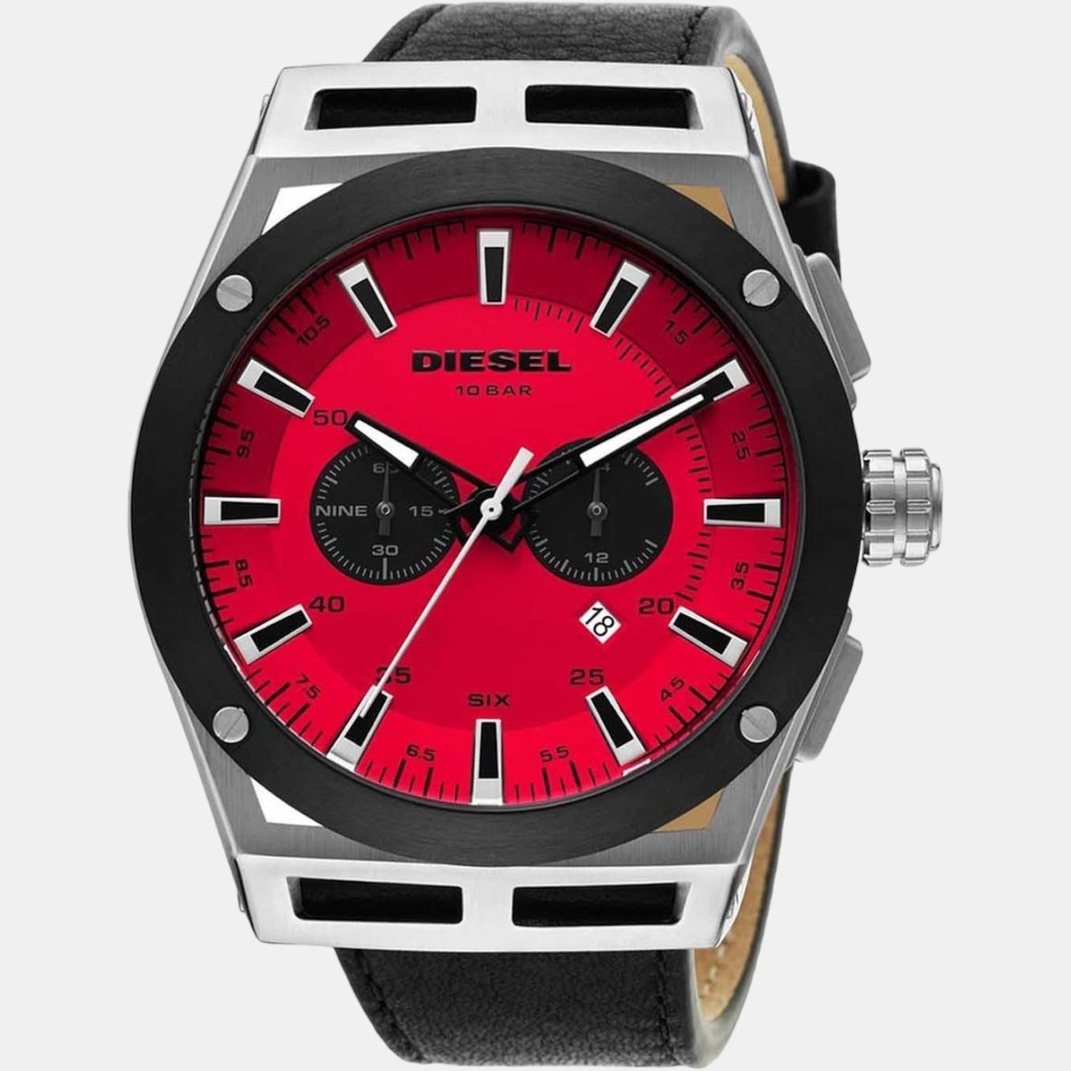 Diesel Men Round Red watch