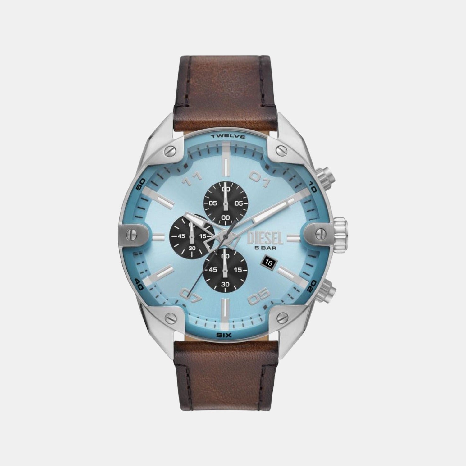Diesel Round Blue Chronograph watch