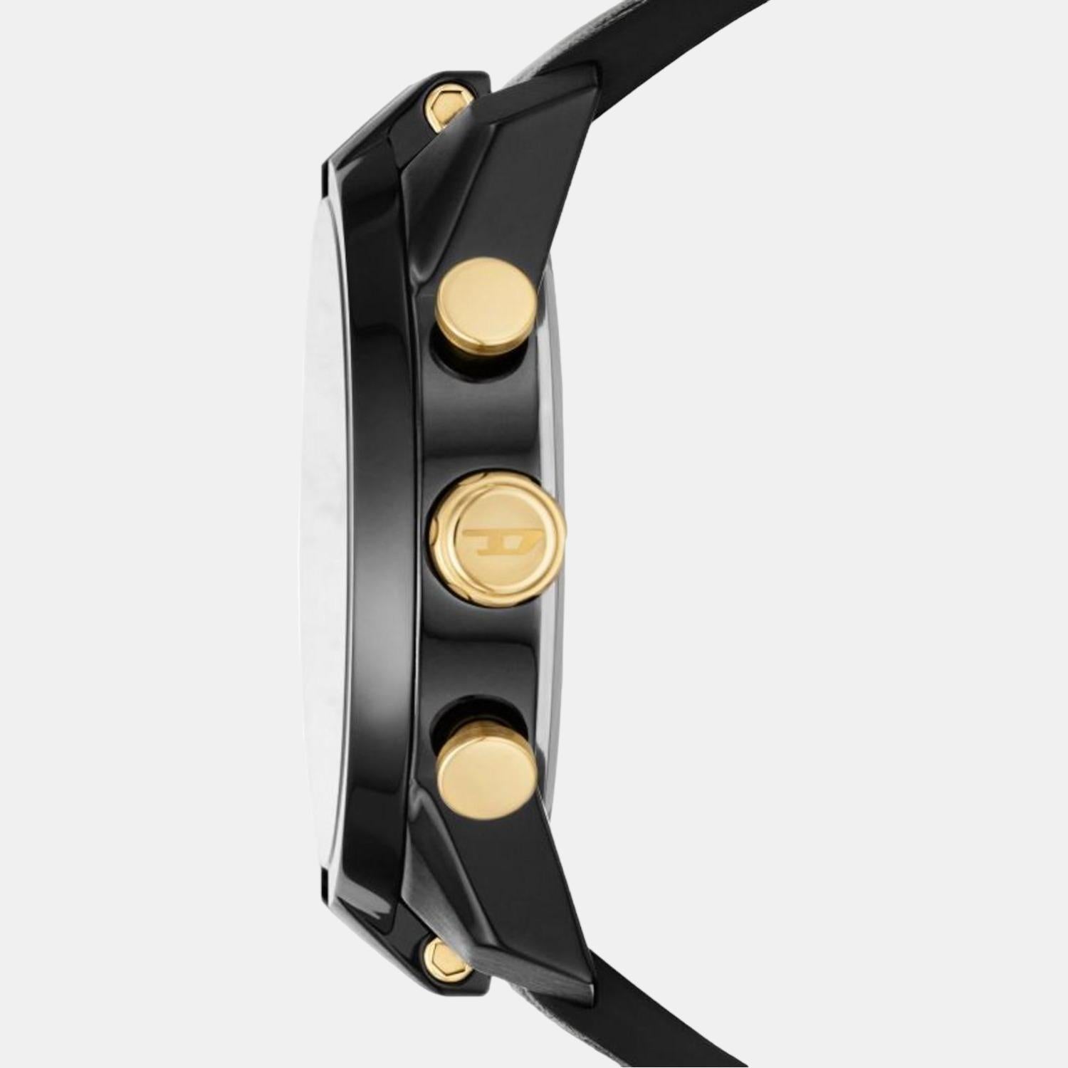 Diesel Men Round Black watch