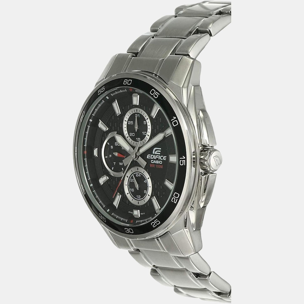 Casio Men Round Black watch