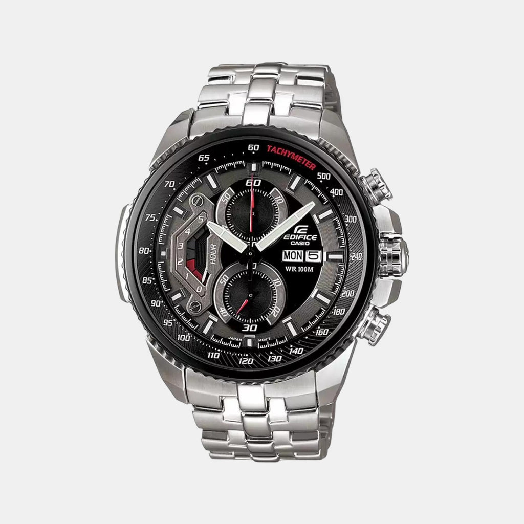 Casio Round Black Chronograph watch